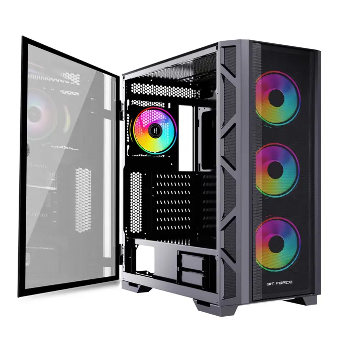 BIT FORCE Full Tower ARGB Gaming PC kućište GIANT ARGB-C-TM4
