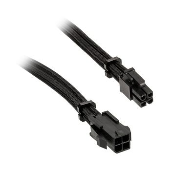 BitFenix Alchemy 4-Pin-ATX12V-Produžni kabel, 45 cm, sleeved - crni BFA-MAC-4ATX45KK-RP
