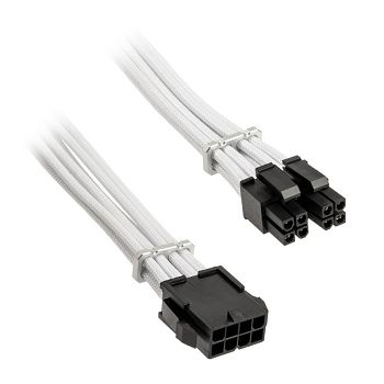 BitFenix Alchemy 4+4-Pin-EPS12V-Produžni kabel, 45 cm, sleeved - bijeli BFA-MAC-44EPS45WK-RP