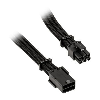 BitFenix Alchemy 6-Pin-PCIe-Produžni kabel, 45cm, sleeved - crni BFA-MAC-6PEG45KK-RP