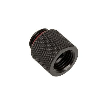 Bitspower adapter G1/4 inch male to G1/4 inch female - 15mm, carbon black BP-CBWP-C60