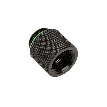 Bitspower adapter G1/4 inch AG to G1/4 inch IT - 15mm, black matt BP-MBWP-C60