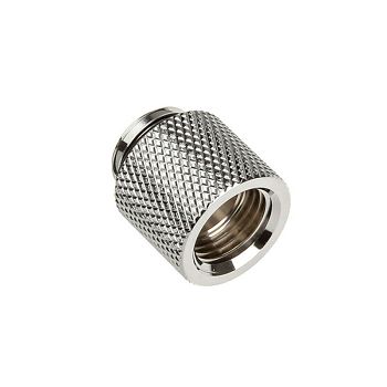 Bitspower adapter G1/4 inch male to G1/4 inch female - 15mm, shiny silver BP-WTP-C60