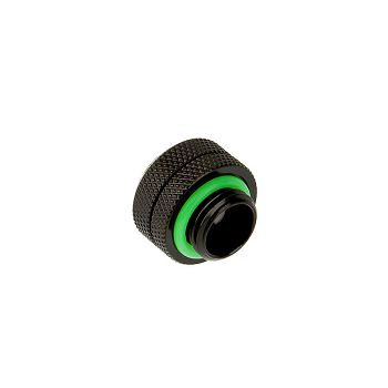 Bitspower Multi-Link adapter connection straight G1/4 inch AG to 12mm OD hard tube - black matt BP-MBEML