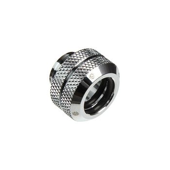 Bitspower Multi-Link adapter connection straight G1/4 inch AG to 12mm OD hard tube - shiny silver BP-EML