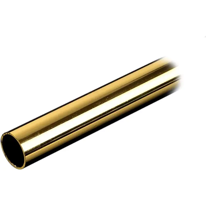 Bitspower None Chamfer Brass Hard Tubing 14mm AD, 500mm - gold BP-NCBHT14GD-L500