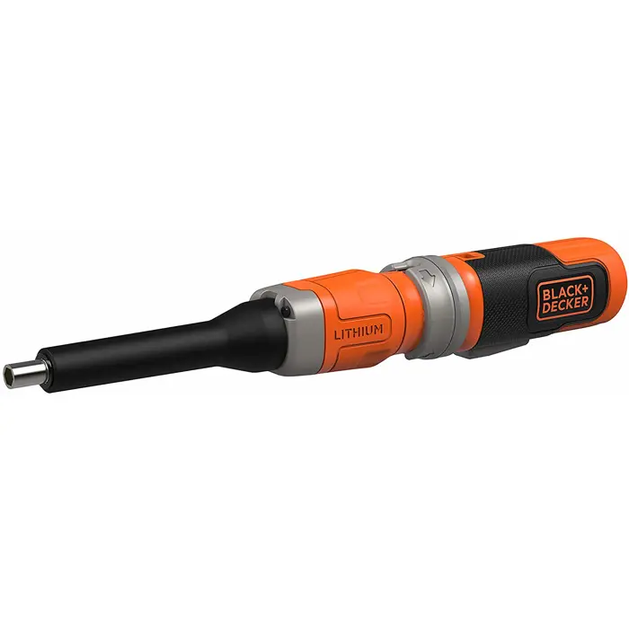 BLACK + DECKER cordless screwdriver CS3652LKA, 3,6Volt (orange / black, Li-ion battery pack 1.5Ah, incl. 98-piece Bitset)