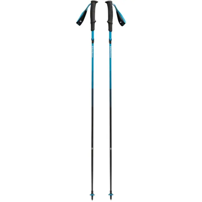 Black Diamond Trekking Poles Distance Carbon Z (anthracite/blue, 1 pair, 120 cm)
