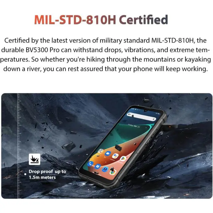 Blackview smart rugged phone BV5300 PRO 4/64GB, orange.