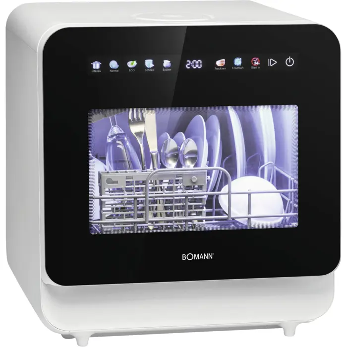 Bomann table dishwasher TSG 5702 (white/black, with 5 liter water tank)