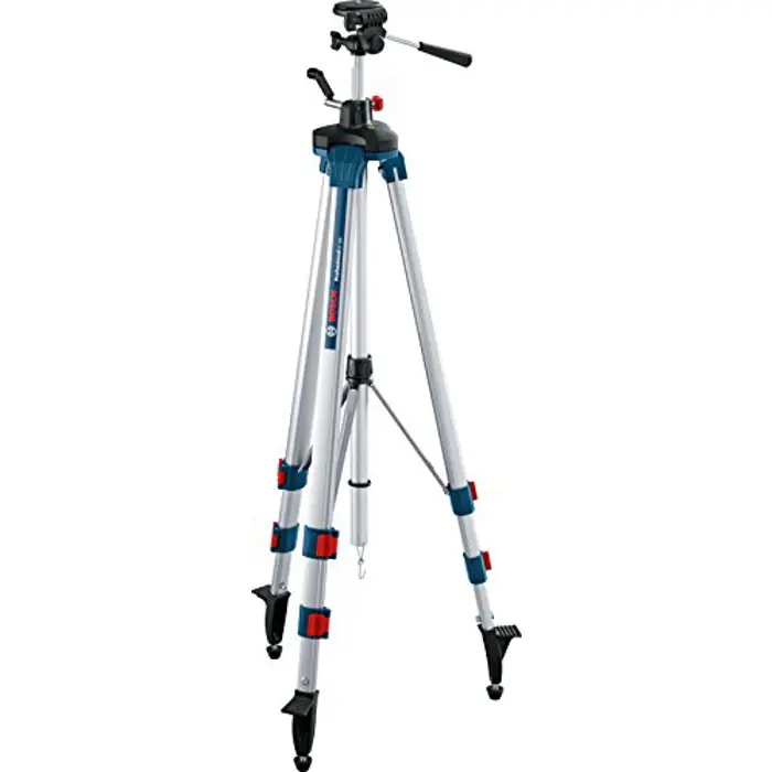 Bosch BT250 Professional construction tripod, tripods and tripod accessories (silver / blue, 1/4 "tripod thread)