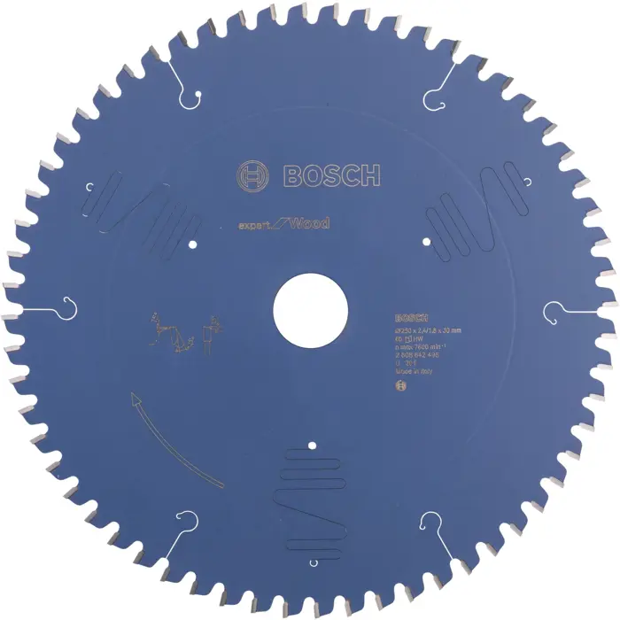 Bosch circular saw blade Expert for Wood, 250mm, 60Z (bore 30mm)