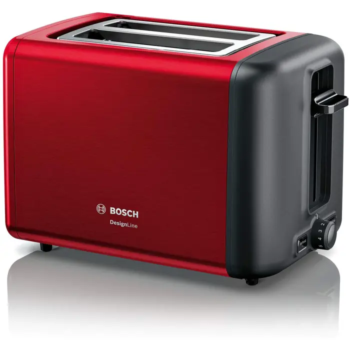 Bosch Compact Toaster Design Line TAT3P424DE (red / black)