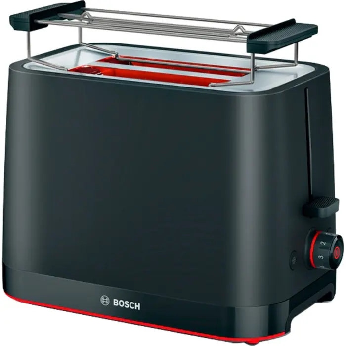 Bosch compact toaster MyMoment TAT3M123 (black, 950 watts, for 2 slices of toast)