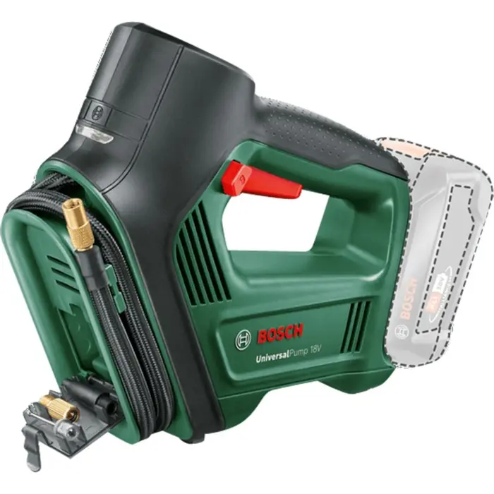 Bosch cordless air pump UniversalPump 18V solo (green/black, without battery and charger, POWER FOR ALL ALLIANCE)
