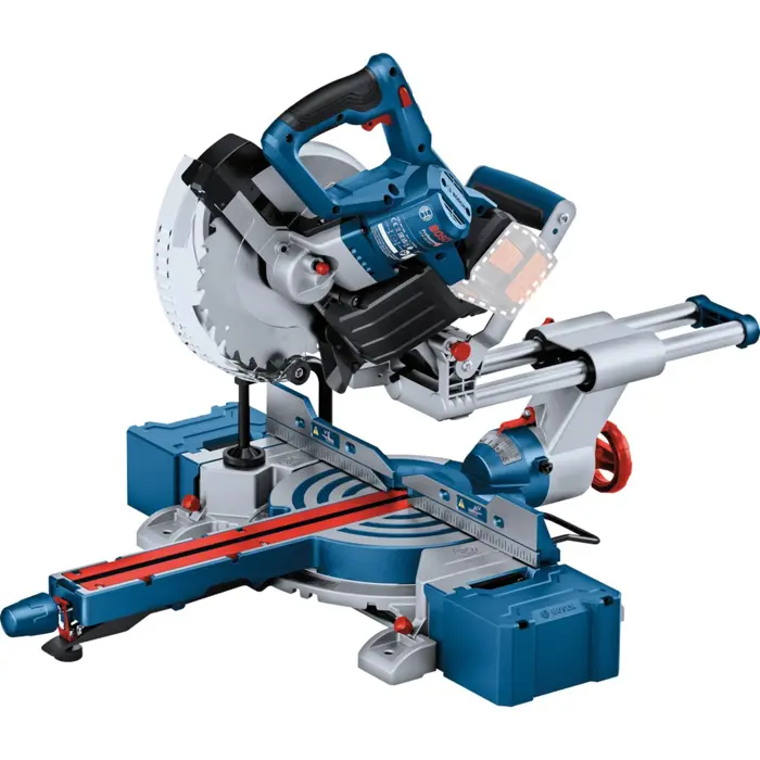 Bosch cordless chop and miter saw BITURBO GCM 18V-254 D Professional solo, chop and miter saw (blue, without battery and charger)