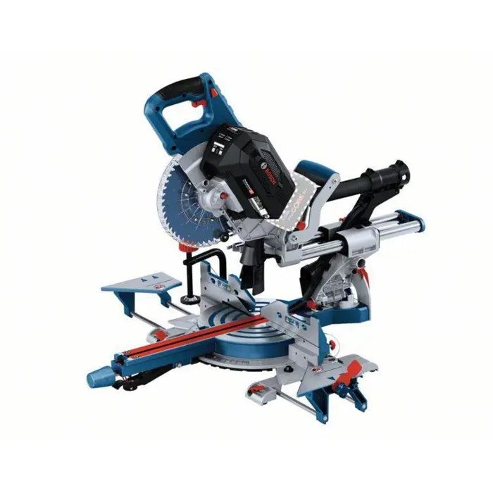 Bosch cordless crosscut and miter saw BITURBO GCM 18V-216 DC Professional solo (blue, Bluetooth module, without battery and charger)