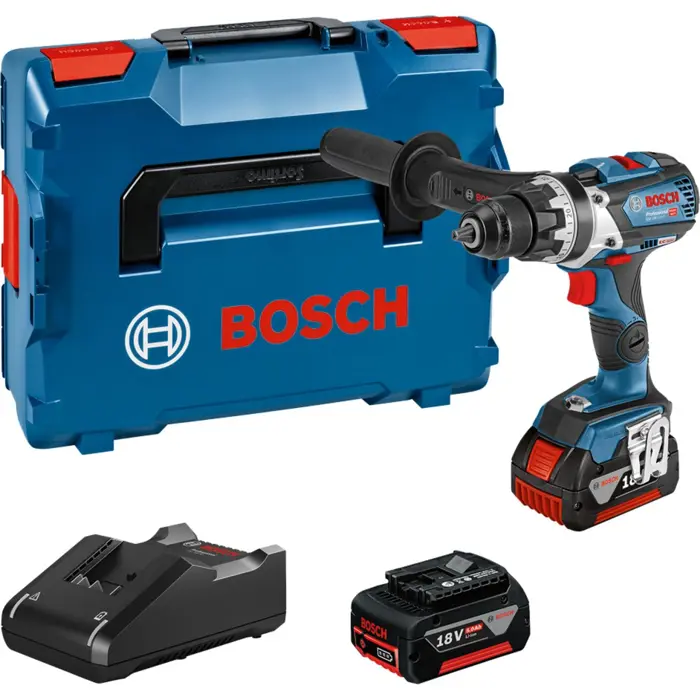 Bosch cordless drill/driver GSR 18V-110 C Professional, 18Volt (blue/black, 2x Li-ion battery 5.0Ah, L-BOXX)