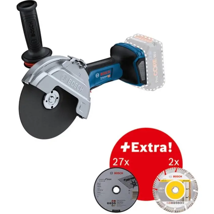Bosch cordless eccentric sander GEX 18V-125 Professional + M480 starter set (blue/black, without battery and charger, in L-BOXX)