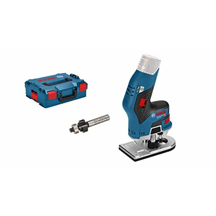 Bosch cordless edge router GKF 12V 8 Professional solo, 18 Volt, milling machine (blue / black, L-BOXX, without battery and charger)