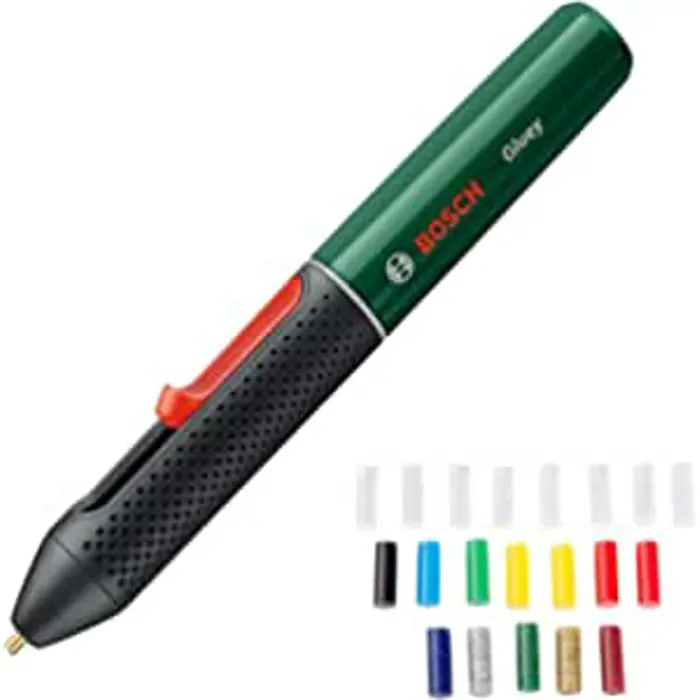 Bosch Cordless hot glue stick Gluey Evergreen, hot glue gun (green/black, incl. 20 glue sticks)