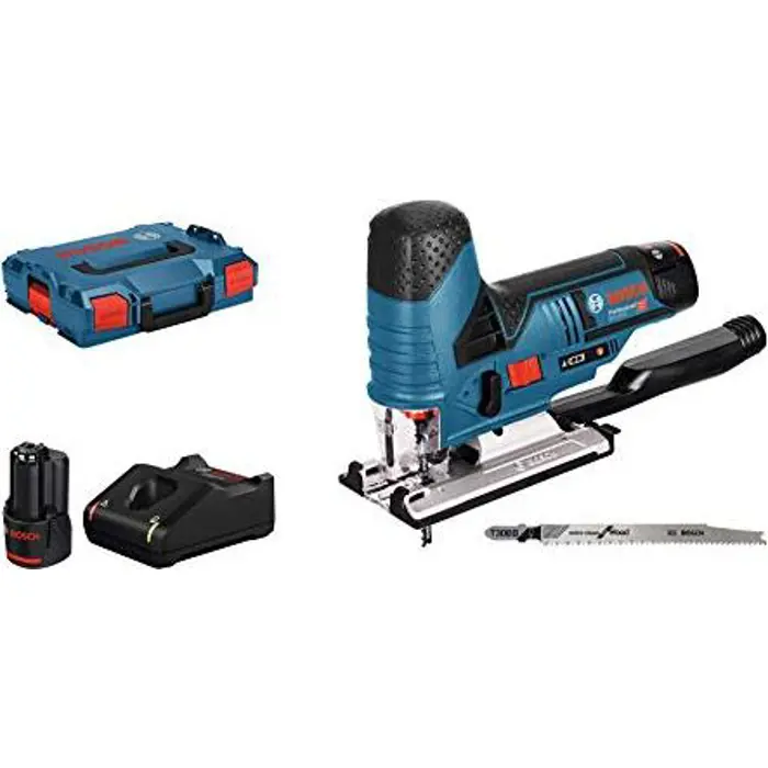 Bosch cordless jigsaw GST 12V-70 Professional, 12 volts (blue / black, L-BOXX, 2x Li-ion batteries 3.0Ah)