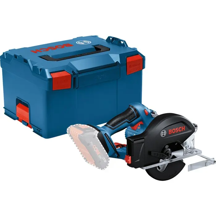 Bosch cordless metal circular saw GKM 18V-50 Professional solo, hand-held circular saw (blue/black, without battery and charger, in L-BOXX)