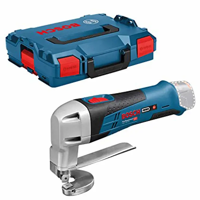 Bosch Cordless Metal Shear GSC 12V-13 Solo Professional, 12V (blue / black, L-BOXX, without battery and charger)