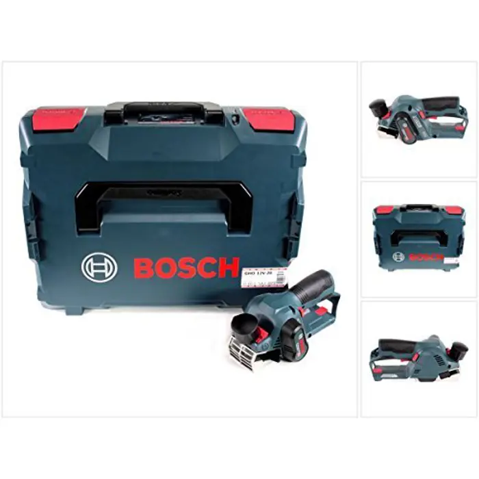 Bosch cordless planer GHO 12V 20 solo Professional, Electrical plane (blue / black, L-BOXX, without battery and charger)