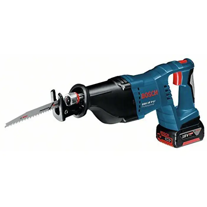 Bosch cordless reciprocating saw GSA 18 V-LI Professional, 18 volts (blue / black, L-BOXX, 2x Li-ion battery 5.0 Ah)