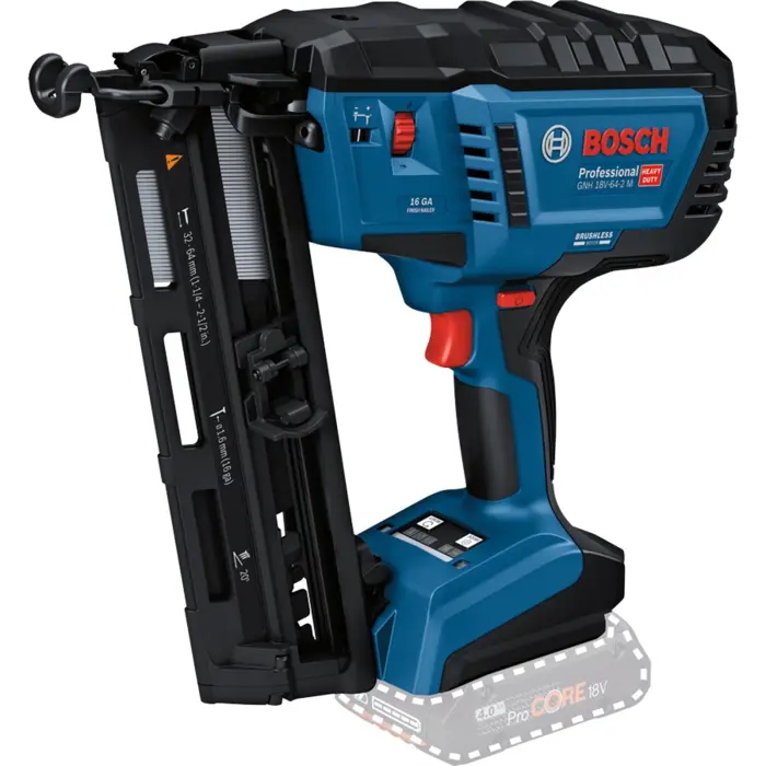 Bosch cordless wood nailer GNH 18V-64-2 M Professional solo, 18Volt (blue/black, without battery and charger)