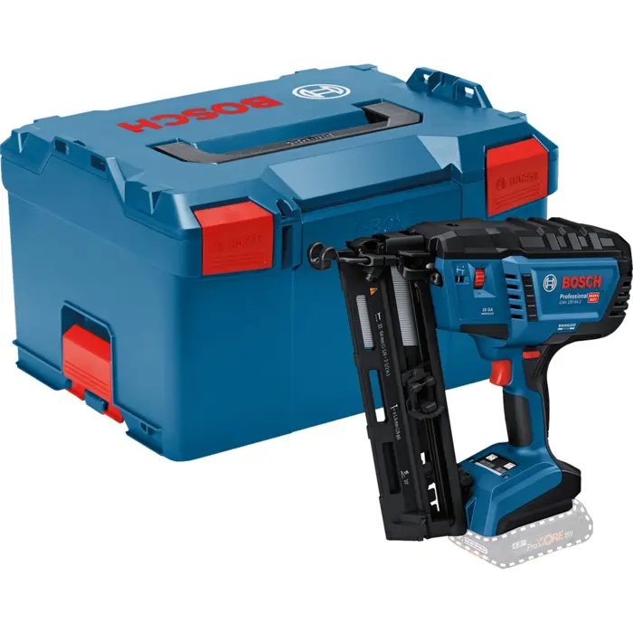 Bosch cordless wood nailer GNH 18V-64-2 Professional solo, 18Volt (blue/black, without battery and charger, in L-BOXX)