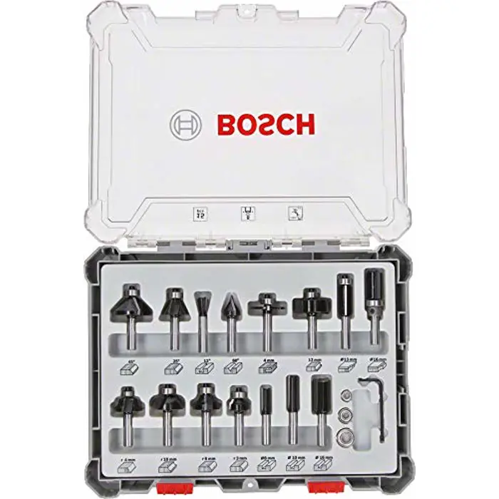 Bosch cutter set 2607017472 15 parts - 2607017472