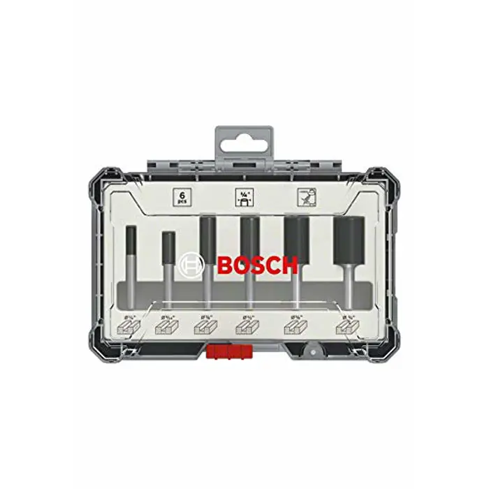 Bosch cutter set 6 pcs Straight 8mm shank - 2607017466