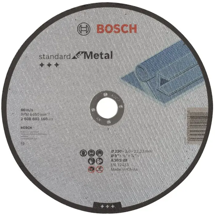 Bosch cutting disc Standard for Metal 230 x 3.0 mm (A 30 S BF)