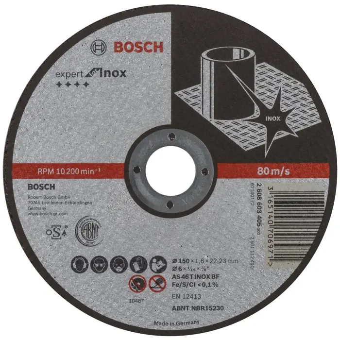Bosch cutting discs Expert for Inox, 150x1.6mm