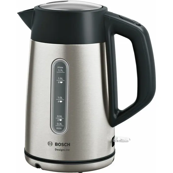 Bosch Design Line TWK4P440, kettle (stainless steel / black, 1.7 liters)