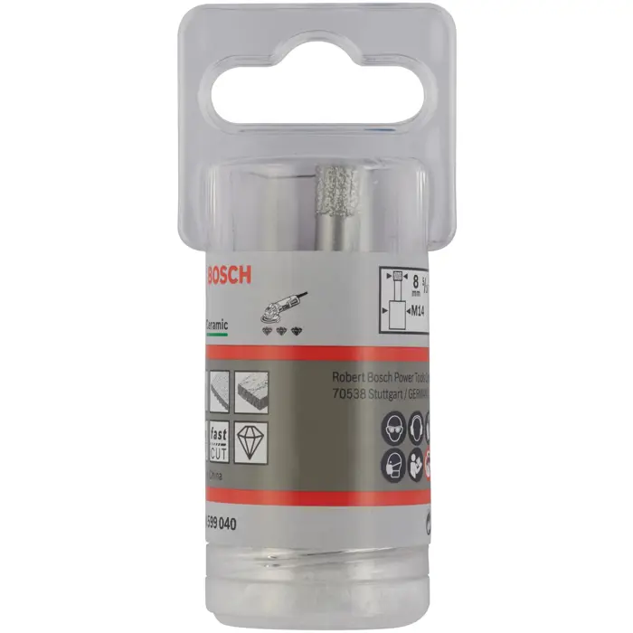 Bosch diamond dry drill Best for Ceramic Dry Speed, 8mm (for angle grinders)