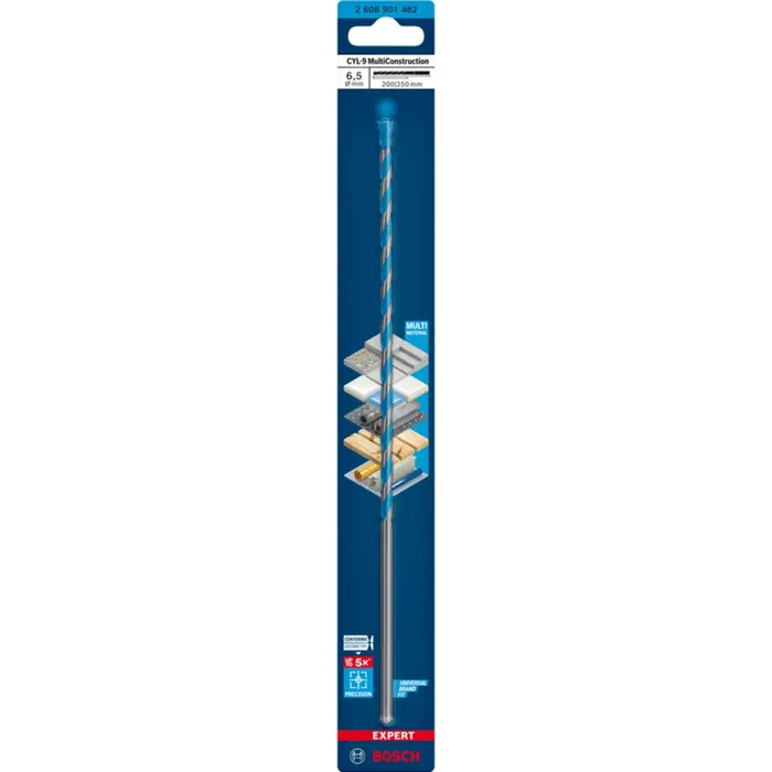 Bosch Expert CYL-9 MultiConstruction drill, 6.5mm (working length 200mm)
