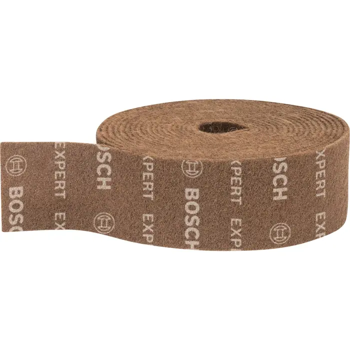 Bosch Expert fleece roll N880 coarse A, 100mmx10m, sanding sheet (brown, 10 meter roll, for hand sanding)