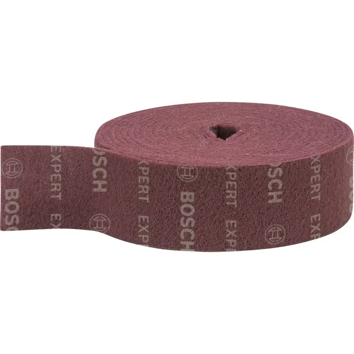Bosch Expert fleece roll N880 Very fine A, 100mmx10m, sanding sheet (red, 10 meter roll, for hand sanding)