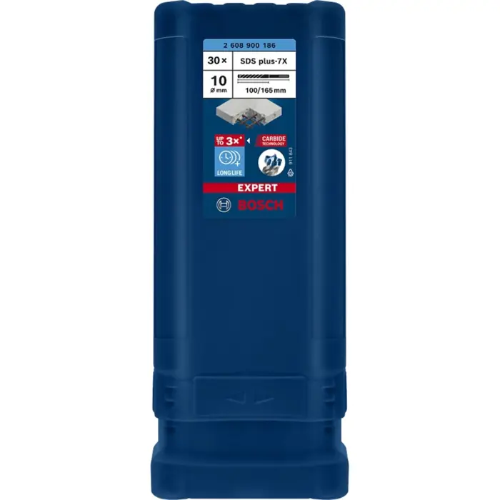 Bosch Expert hammer drill SDS-plus-7X, 10mm, 30 pieces (working length 100mm)
