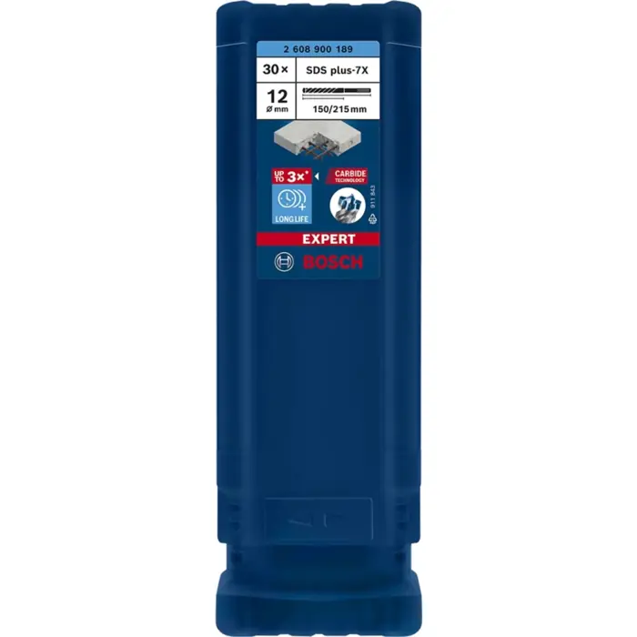 Bosch Expert hammer drill SDS-plus-7X, 12mm, 30 pieces (working length 150mm)
