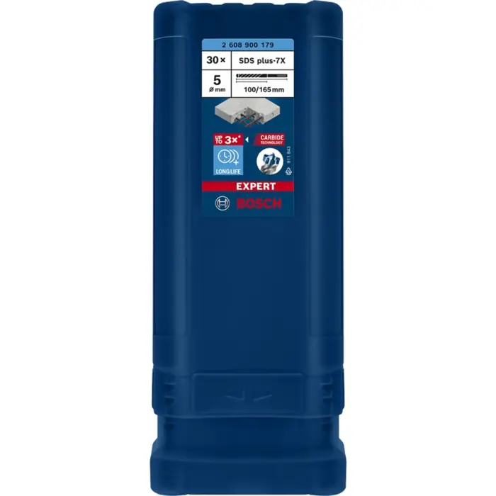 Bosch Expert hammer drill SDS-plus-7X, 5mm, 30 pieces (working length 100mm)
