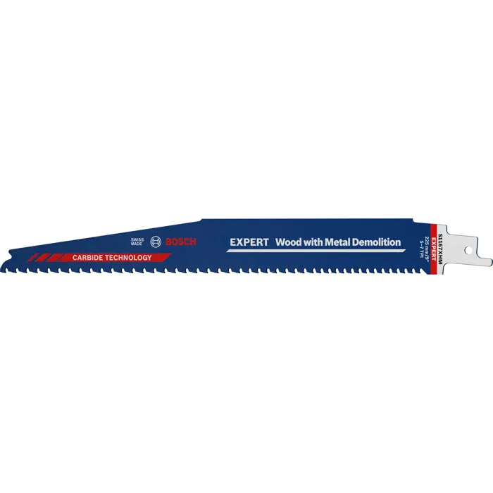 Bosch Expert sabre saw blade 'Wood with Metal Demolition' S 1167 XHM, 10 pieces (length 225 mm)
