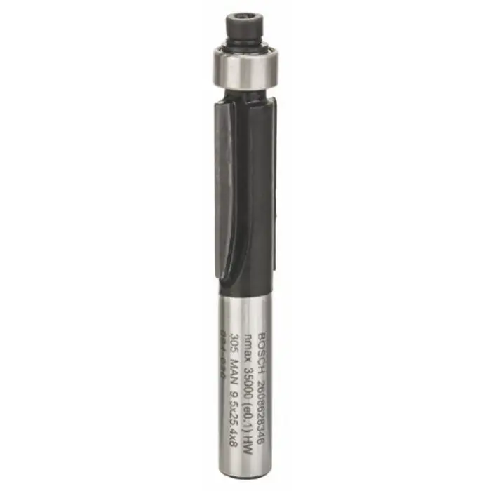 Bosch Flush Milling Cutters Standard for Wood, 8mm x 9.5mm x 68mm