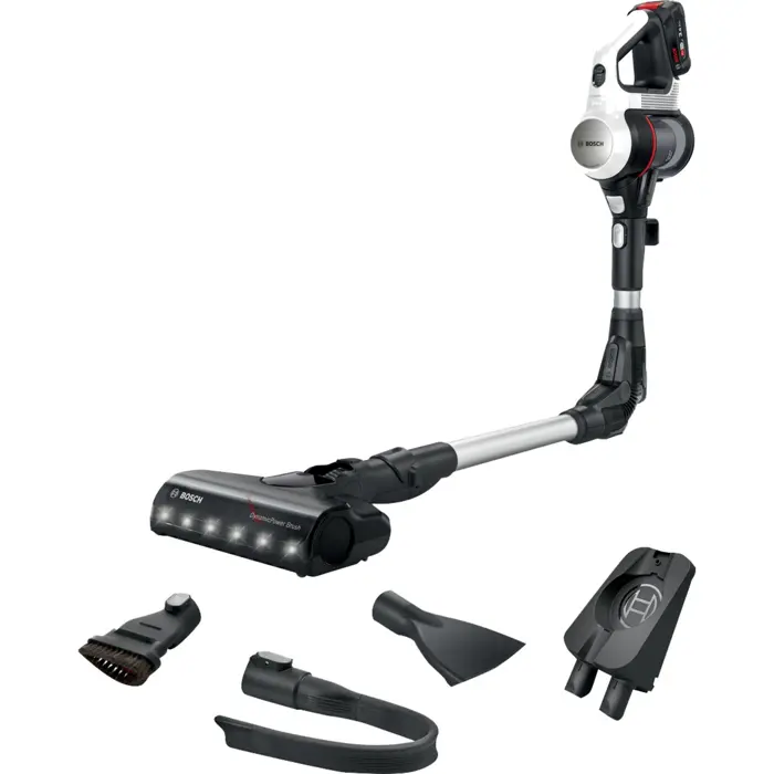 Bosch Home Unlimited 7 BBS 711 W, upright vacuum cleaner white/black