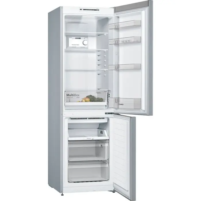 Bosch KGN36NLEA Series 2, fridge/freezer combination (stainless steel)