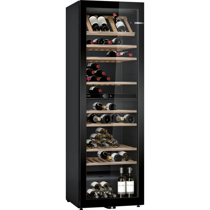 Bosch KWK36ABGA series | 6, wine refrigerator (black, 2 temperature zones)