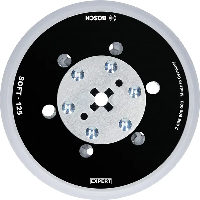 Bosch multi-hole pad 125mm soft M8 + 5/16 - 2608900003 EXPERT RANGE